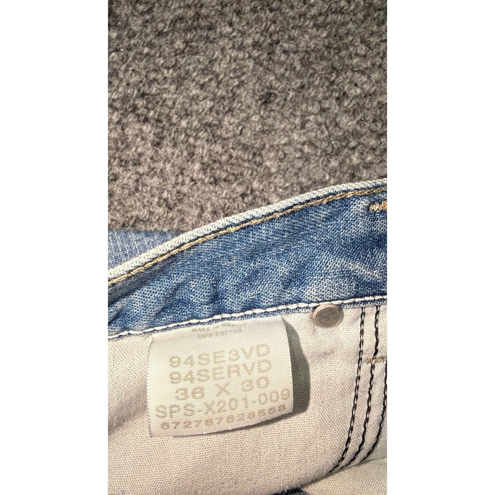 Wrangler Authentics Men's Carpenter Jeans 36x30 Light Wash - Picture 2 of 9